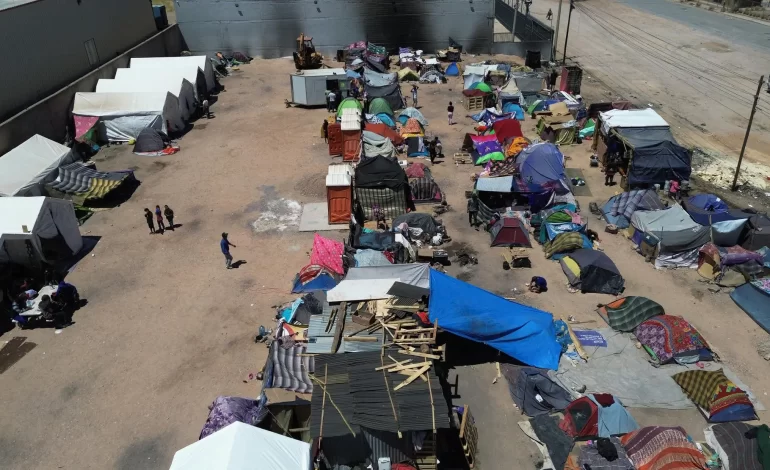 A la expectativa llegada de caravana migrante en Campamento de la Juan Pablo