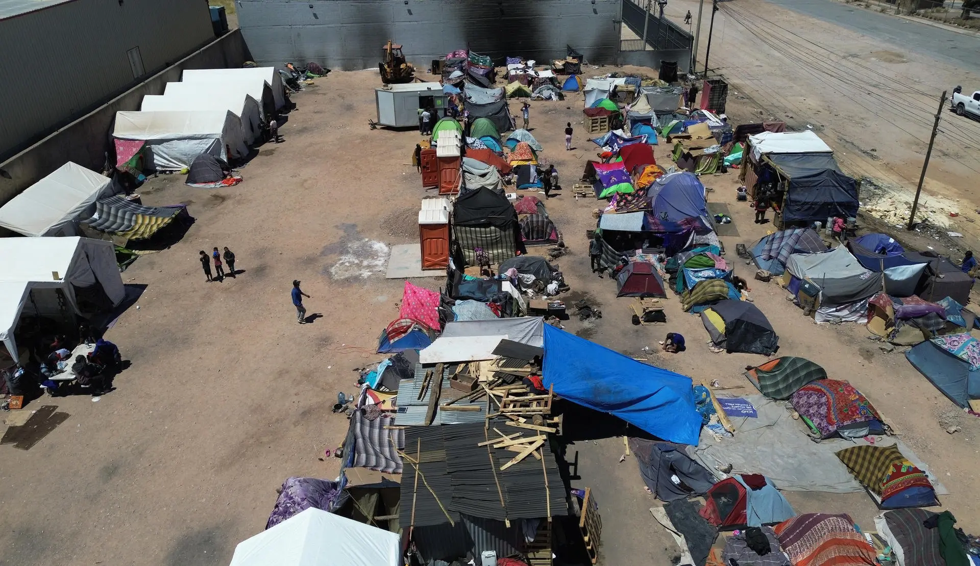 A la expectativa llegada de caravana migrante en Campamento de la Juan Pablo