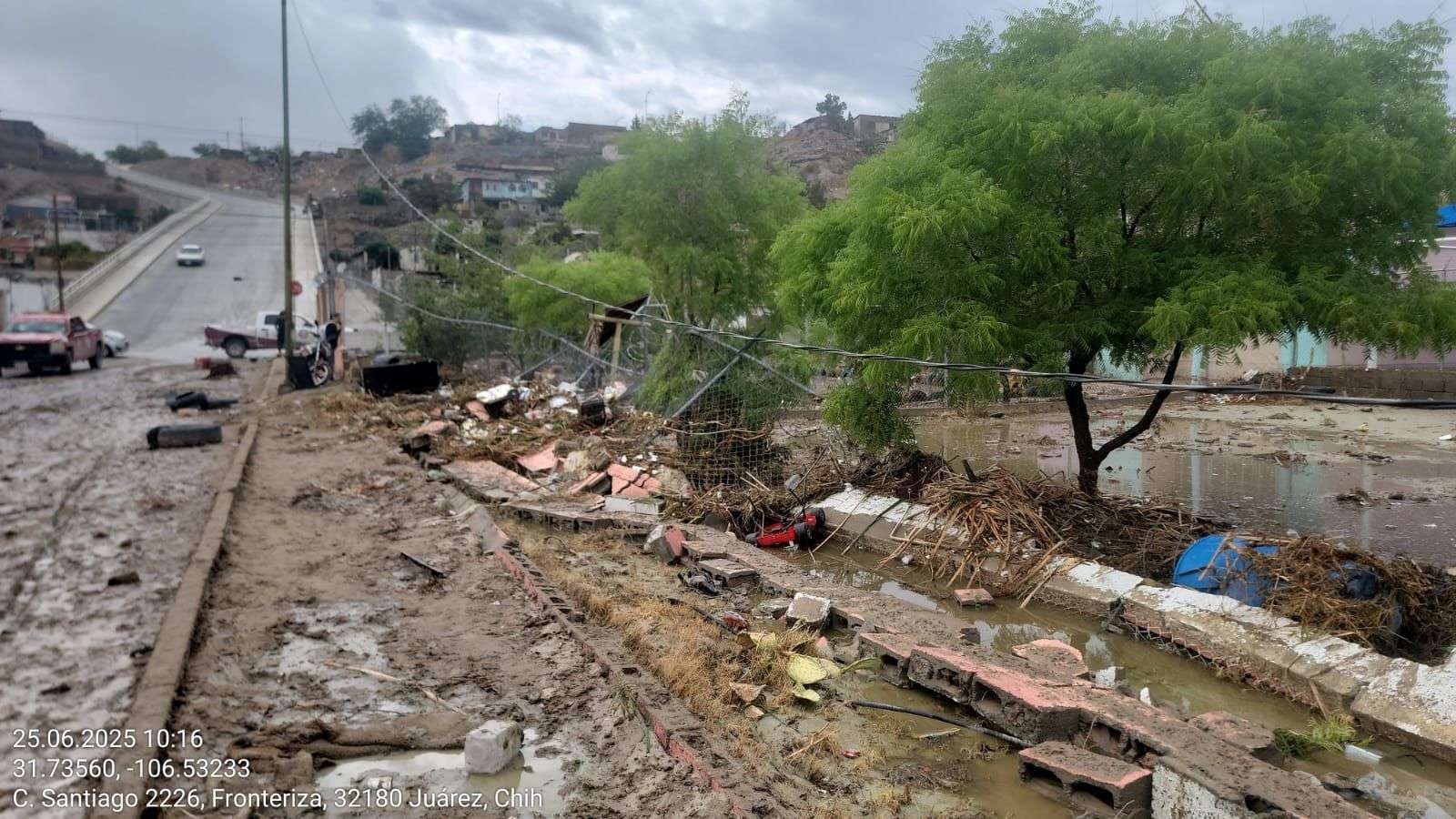 Declaran emergencia en Cd. Juárez tras intensas lluvias