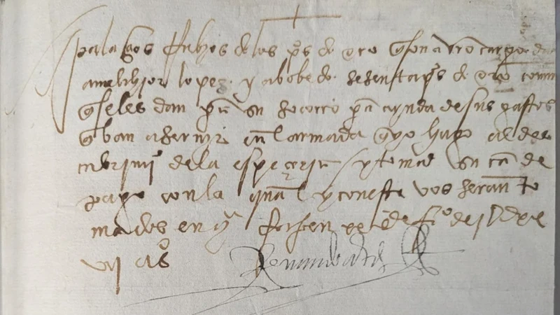 El documento de 500 años de antigüedad firmado por Hernán Cortés que el FBI devolvió a México