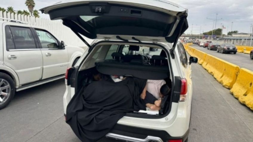 En un descuido, tres mujeres chinas se escondieron en su cajuela, querían pasar ilegalmente a EU