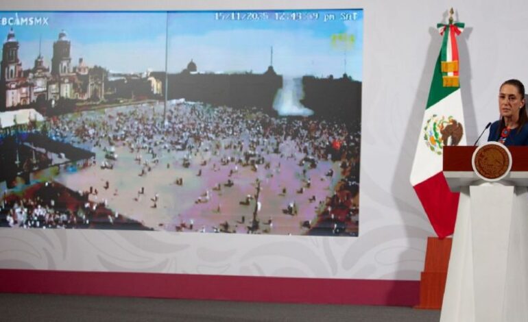 Muchos adultos, pocos jóvenes: Sheinbaum opina sobre la marcha de la generación Z