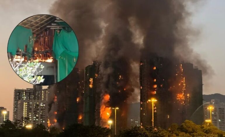 Filtran video del incendio en Hong Kong