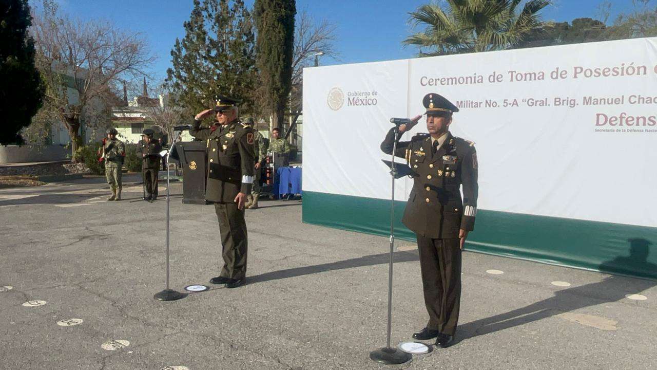 Asume Edilberto Jasso la Jefatura de Estado Mayor de la Quinta Zona Militar