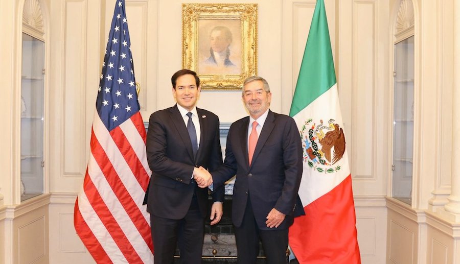 De la Fuente y Marco Rubio acuerdan fortalecer cooperación bilateral en materia de seguridad
