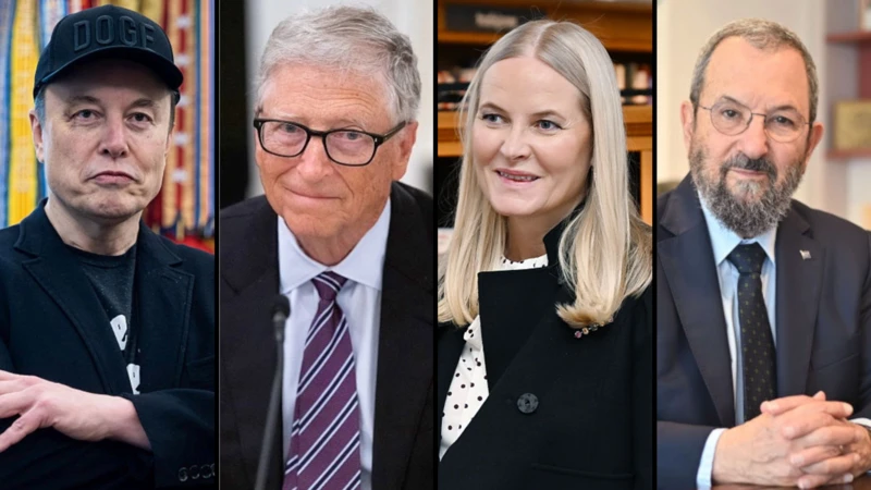 Cuáles son algunos de los principales nombres que figuran en los archivos de Epstein