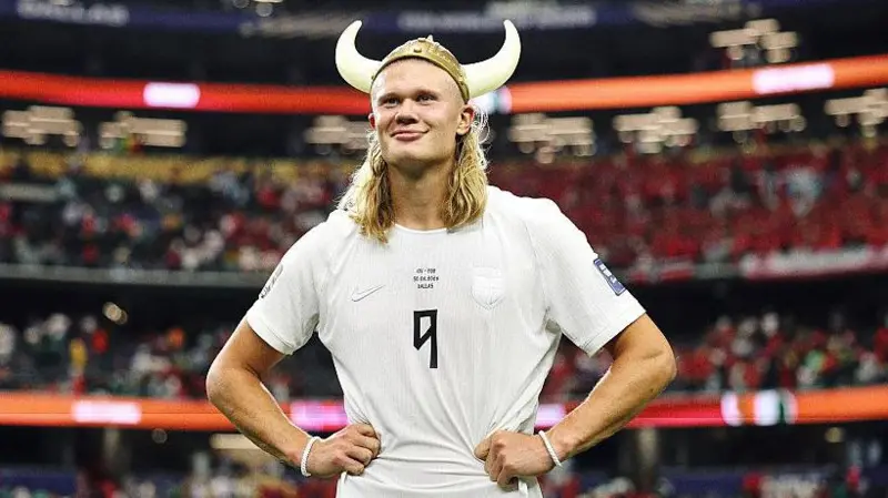 5 cosas que quizás no sabías de Erling Haaland, el líder del remo vikingo que llevó a Noruega a hacer historia en el Mundial